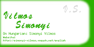 vilmos simonyi business card